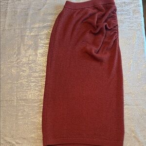 Express Rich Burgundy Pencil Skirt